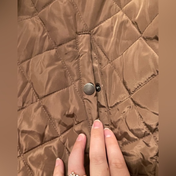 C•M•3 Women’s vest jacket with fleece lined hood. Sz L EUC zips snaps pockets - Picture 7 of 11